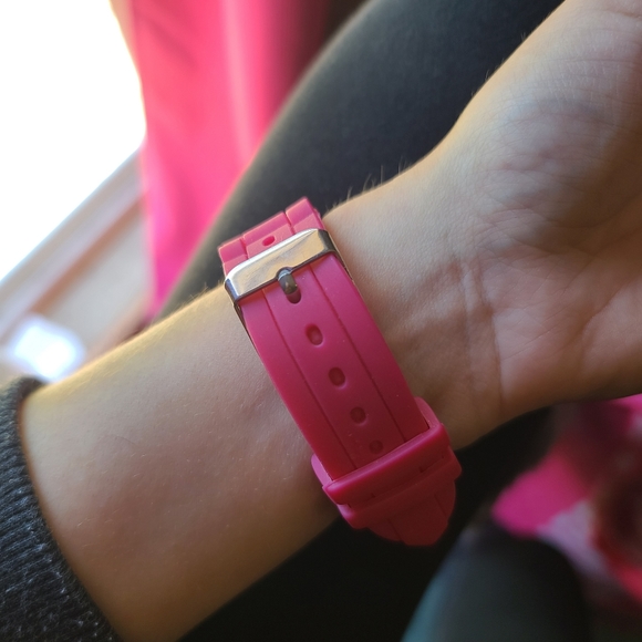 Pink Zebra Rhinestone Watch - Picture 2 of 2